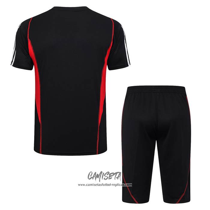 Chandal del Sao Paulo 2023-2024 Manga Corta Negro - Pantalon Corto
